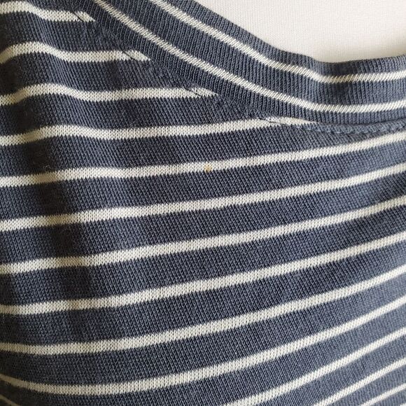 Vince Striped Knot Detail T-Shirt Dress Size Large - Picture 8 of 11